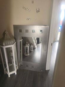 XL steel mirror