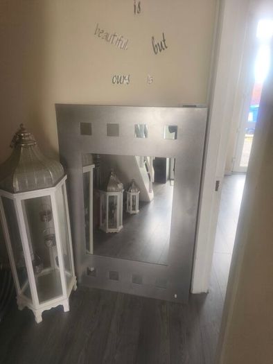 XL steel mirror