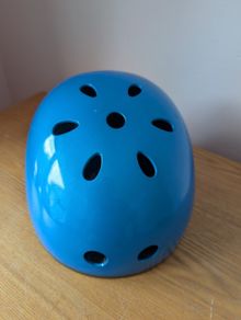 Micro Blue Children's Bicycle / Skating Helmet (Size M: 53-57cm)