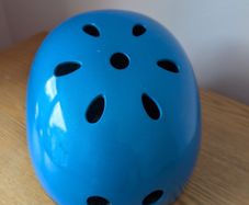 Micro Blue Children's Bicycle / Skating Helmet (Size M: 53-57cm)