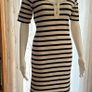Ganni Striped Ribbed Knit Dress Size Small Image 5