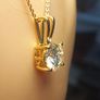 2.5ct. Moissanite Solitaire Pendant and Chain Image 5