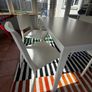 White Extendable Table with Chairs Image 2