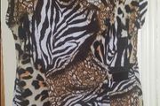 Wallis Petite leopard print top size UK12/14 EU40/42 Postage included