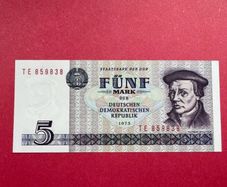 Germany  5  Marks  1975  Pick 27b ( Uncirculated )