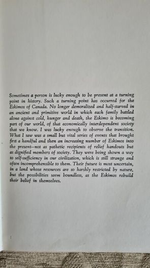The New People. The Eskimos Journey Into Our Time By Edith Iglauer. 1966 VINTAGE FIRST EDITION. Hardback With Dustjacket In Good Condition.