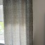 Pair of Blue and White Patterned Curtains Image 3