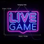 Live Game Neon Signs Gaming Neon Light LED Game Sign Acrylic Neon Wall Sign Night Light for Game Room Gaming Zone Decor (FREE SHIPPING) Image 3