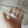 440 - Set of 6 Vintage Clear Glass Collectible Decorative Bottles Image 5
