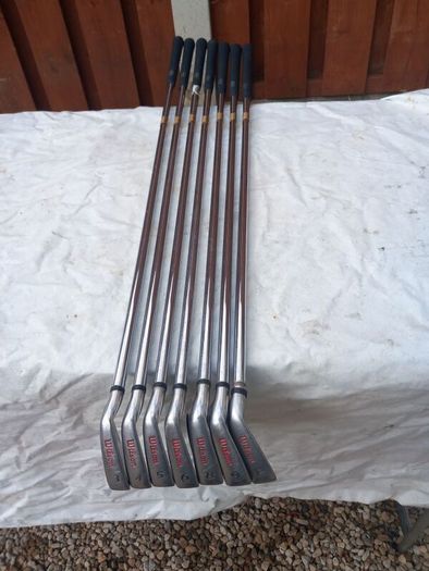 Wilson golf irons. Left handed clubs