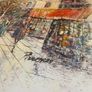 Hand Painted Oil on Canvas - Vintage Parisienne Scene Image 5