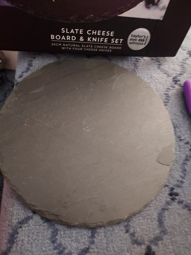 Taylor's Eye Witness Slate Cheese Board and Knife Set