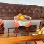 Antique WMF Lobster and Seaweed Silver Plated Trim Porcelain Round Serving Bowl 1920s Image 3