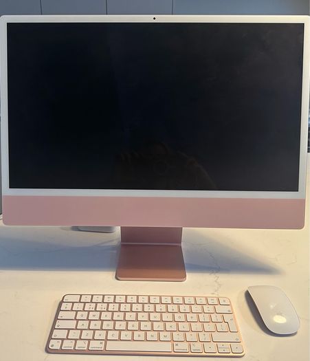 Apple iMac 24 inch M3 8GB 256GB 4.5K Pink Excellent Condition