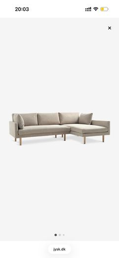 Corner couch L shaped sand colored