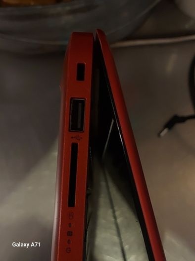 HP Laptop, 14 inch Red, Intel Core i3-7020 CPU 2.3GHz, 4GB Ram, Windows 10, Microsoft Edge, Chrome, and VLC