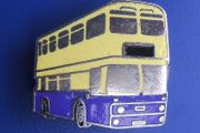 BUS - a souvenir/merchandise enamelled badge (c.1980s)