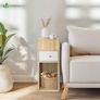 Set of 2 Narrow Bedside Table Image 2