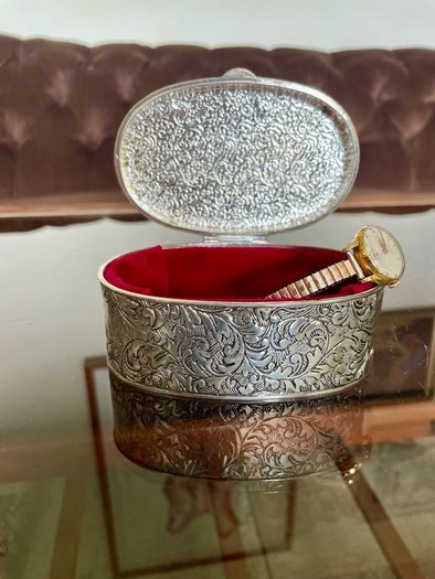 VGC Silver Plated Jewellery Box Mid 20th Century