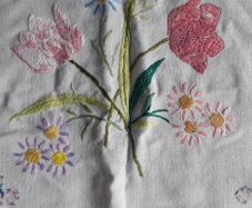 CHAIR COVER - Vintage Embroidered