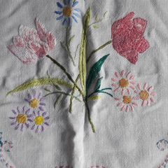 CHAIR COVER - Vintage Embroidered