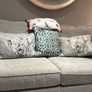 Grey fabric two-seater sofa Image 2