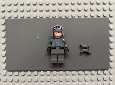 lego Star Wars sw1101 General Maximillian Veers minifigure- Chest Armor, Sand Blue Helmet with Goggles Pattern, Plain Legs