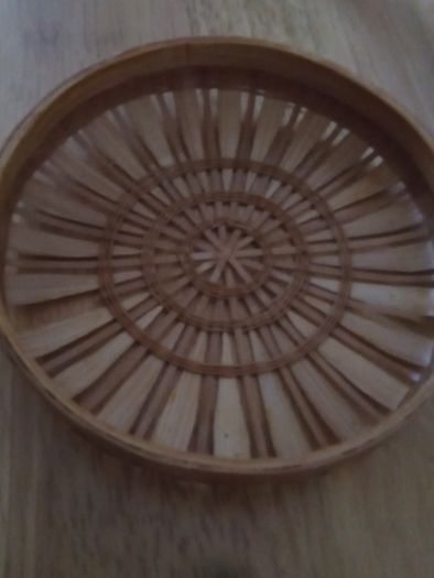 Small Round Steamer Wicker Basket