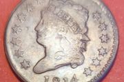 1814  American One Cent Coin in Extremely Fine Condition