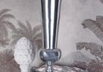 Xl Silver Cup Vase Decorative Cup Floor Vase Metal Vase Flower Vase 62cm
