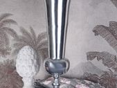 Xl Silver Cup Vase Decorative Cup Floor Vase Metal Vase Flower Vase 62cm