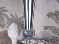 main image for ad Xl Silver Cup Vase Decorative Cup Floor Vase Metal Vase Flower Vase 62cm