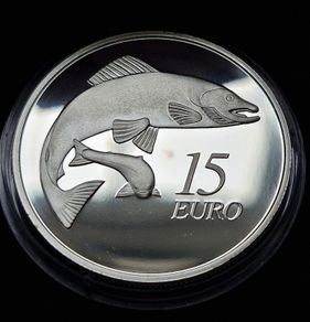 The Central Bank 15 Euro Silver Proof Coin 2011- Salmon