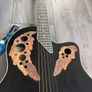 Harley Benton HBO-850BK Round-back Electro-Acoustic Guitar Image 2