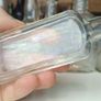 499 - Set of 6 Vintage Clear Glass Screw Cork Top Collectible Decorative Bottles and Jars Image 2