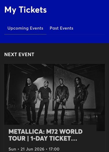 metalica x2 June 21st Aviva