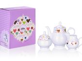Porcelain Tea Set With Hearts