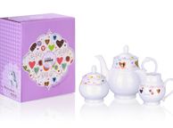 main image for ad Porcelain Tea Set With Hearts
