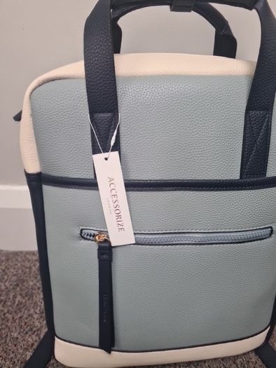 brand new leather feel backpack handbag