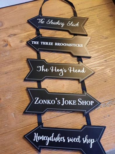Harry Potter Diagon Alley Signpost Door Hanger