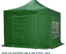 Market Grade  Pop Up Gazebo Steel 40mm Hex 3m x 3m