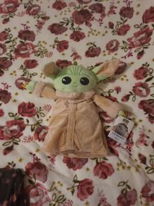 baby yoda hot water bottle