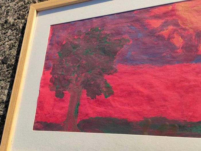 Vintage original Aboriginal pastel