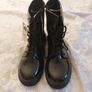 Dunnes Black Patent Boots Image 5