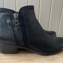 womens ankle boots Caprice black leather lined size 6 Image 3