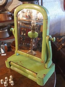 Vernacular Irish Crutch Framed Mirror