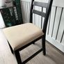 IKEA Lerhamn Dining Table (Black) & 4 Padded Chairs Image 8