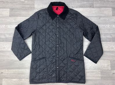 Barbour Liddesdale Black Quilted Jacket Mens M/L