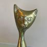 Pair of Mid Century Brass Siamese Cats, Vintage Figurines Image 2
