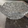 Large Heavy Cut Glass Crystal Style Centrepiece / Fruit Bowl, 25cm Image 3